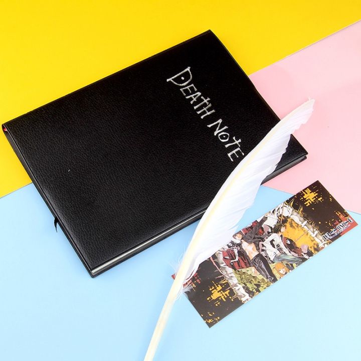 Death Note Notebook Deathnote Notebook Anime Set Leather Journal diary with free feather pen
