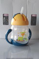 Baby Beaker Water Sipper Feeder with Handles and Smart Lock Button Travel Mug Washable Training Cup Learn Drinking Sippy Cup Straw Cup Trainer Feeder. 