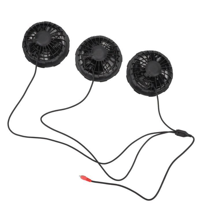 Cooling Vest Fan Copper Brushless Motor Air Conditioning Cloth Fan 3PCS for Hot Weather