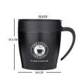 Coffee Mug with Spoon and Lid, Stainless Steel Insulated Coffee Mug Water Cup with Spoon and Lid for Office Travel Kitchen Gadgets Insulated Coffee Mug. 