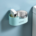 Wall-mounted Ashtray Windproof Removable with Lid Waterproof Bathroom Ash Storage Box for Toilet. 
