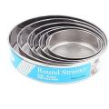 Round Stainless Steel Flour Sieve Set of 6. 
