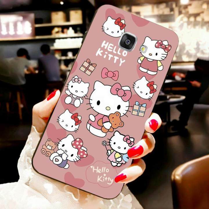 For Samsung Galaxy A5 2017 Back Cover Case Fashion Cute kitty Soft Silicone Shockproof Camera Lens Protector Phone Cases
