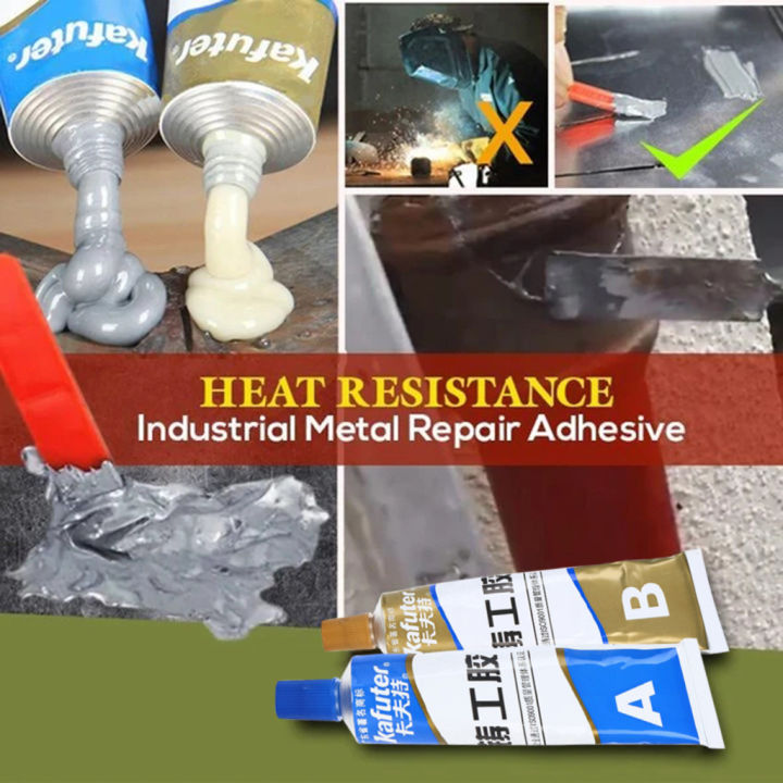 Industrial Heat Resistance Cold Weld Metal Repair Paste A&B Adhesive Gel