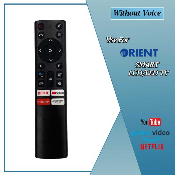 Orient LED Smart TV Remote Control with Buttons for YouTube, Netflix, Prime Video & More | SkyScraper
