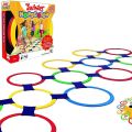 GLOBALSTAR- Hopscotch Ring Game-13 Multi-Colored Plastic Rings and 16 Connectors for Indoor or Outdoor Use-Fun Creative Play Set for Girls and Boys. 