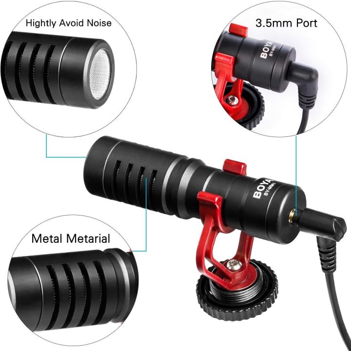 3%20Years%20Warranty%20-%20BOYA%20Directional%20Mic%20BY-MM1%20MM1%20On-Camera%20Video%20Microphone%20-%20Image%203