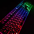 EWEADN GX60 Punk Colorful Backlight USB Wired Retro Gamer Gaming Keyboard For Desktop Laptop External Universal Keyboard. 