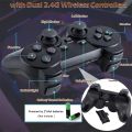 Wireless Retro Game Console, New Game Stick Lite 2025 Best Childhood Memories, Plug and Play Video Game Stick Built in 20000+ Games,9 Emulator Console, Dual 2.4G Wireless Controllers,4K HDMI Output with Stick (2 Controller, 1 Game Stick). 