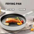 Techmanistan 28cm Multifunctional Electric Frying Pan, Non-Stick Electric Skillet Pot Hot Pot with Long Handle Electric Frying Pan Temperature Control Electric Frying Pan. 