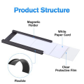 30 Pack C Channel Magnetic Label Holders Holder 1 X 3 in with Magnets Magnetic Name Tags Tool Box Labels for Metal Whiteboard. 