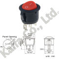 1PCS ON/OFF Round Rocker Toggle Switch 6A/250VAC 20A/12VDC Plastic Push Button Switch Panel Opening 20mm Power switch button. 