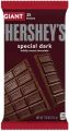 HERSHEY'S, SPECIAL DARK Mildly Sweet Chocolate Giant Candy, 7.56 oz, Bar (25 Pieces) |208g. 