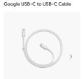 Original USB C to C 3A PD Charging Cable for Google Pixel 1M. 