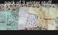 Winter/Summer Baby Clothes PACK OF 3 - Baby dress Newborn baby suit for  0-1 month /  Pack of 3 newborn baby 3 piece suit,  shirt pajam and cap - baby clothes. 
