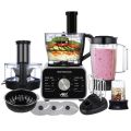Anex Multi function Food Processor AG-3157 1100 Watt 2 speed setting with pulse 7 in 1 Black 2 Years Brand Warranty. 