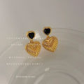 Xxixx 925 Silver Needle Plated 14k Love Heart Stud Earrings For Women X-283. 