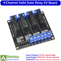 4-Channel Solid State Relay (SSR) Module Board 5V for Arduino, Raspberry Pi, ESP32, and Smart Automation Projects – High Precision AC Control by Electrica. 