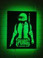 3d Pubg game logo Led Night Light Lamp, Pubg wall Lamp for gamming room decor , kids room decor, Pubg streamer best Selling Led lamp. 