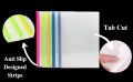 Stick Bar File - (5 Pcs-A4 Size) Transparent File PVC Plastic, Slide File, Strip File, Stick File, Sliding Bar Assignment Report Cover. 