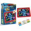 3D Magic Pad Light Up Drawing Pad With Neon Pens Creative Glow Art Light Effect-4236. 