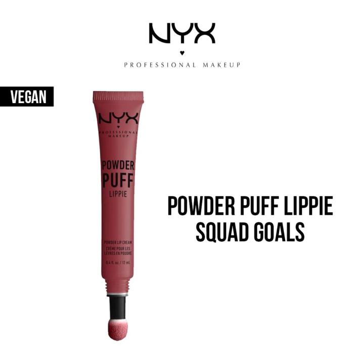 NYX Professional Makeup - Cosmetics Powder Puff Lippie Lip Cream Liquid Lipstick Squad Goals