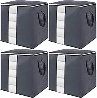 Pack%20of%205%20-%20Improved%20Quality%20LARGE%20Storage%20Bags%20Organizers%20Portable%20Bamboo%20Clothes%20Blanket%20Large%20Folding%20Bag%20non%20woven%20Storage%20Boxes%20topsky%20DOUBLE%20ZIPPER%20Organizer%20on%20sale%20-%20Image%205