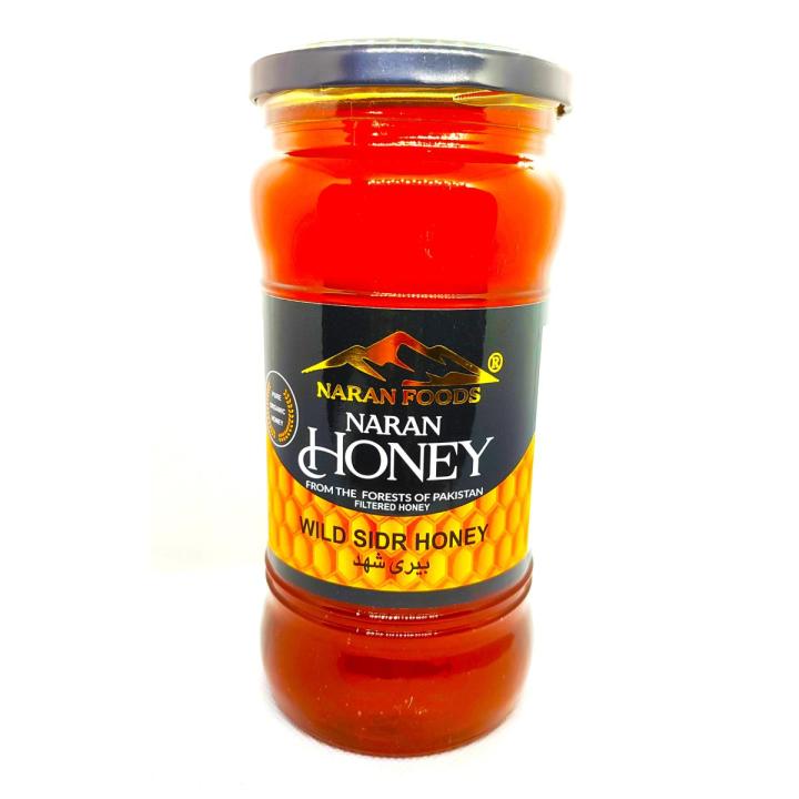 Naran Forest Bee Honey Wild Sidr Berry 1 KG Glass Jar 1000 g From the Forests of Pakistan