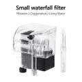 2 Fish Tank Filter Mute Wall-Mounted 3-In-1 External Oxygen Pump External Waterfall Filter Canister Filter Aquarium Hanging Filter. 