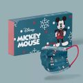 Christmas New Disney Mask Mickey Vinny Bear Donald Duck Winter Snowflake Cartoon Disposable Internet Celebrity Gift. 