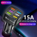 Grebest USB Charger Flame-retardant 6-port Fast Car Power Adapter Charger. 