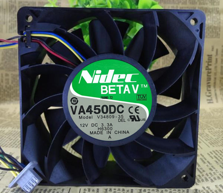 Nidec%20VA450DC%20V34809-35%20DC%2012V%203.3A%2012038mm%2012cm%20PWM%20Function%20Violent%20violence%20Cooling%20Fan%20-%20Image%203