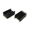 10 Pcs 21x1mm Black Aluminum Heat Sink for TO-220 Mosfet Transistors. 