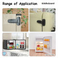Baby Safety Lock Refrigerator Lock Child Safety Fridge, Refrigerator, Dispenser Lock for Kitchen and Freezer Lock T-Shape Design - KiddieGuard. 