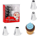 Cakeware 13 Piece Cake Decorating Set Frosting Icing Piping Bag Tips With Steel Nozzles. 