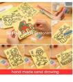 5set of different design Sand Art Creative Sand Cartoon Painting Kids Educational Toys Preschool Tools Birthday Gifts. 