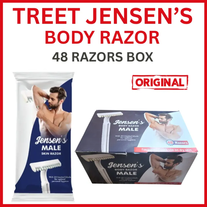 Treet Genesis Razor Treet Jensen's Body Razor With Comb (48 Razors Pack) Original Hair ...