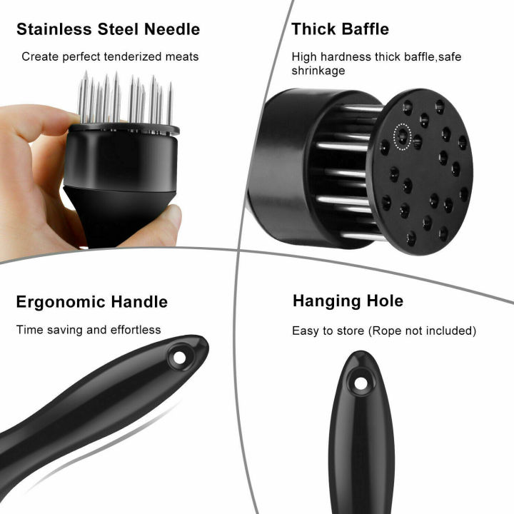 Meat%20Tenderizer%20Tool%20Stainless%20Steel%20Needle%20Ultra%20Sharp%2024%20Blades%20Meat%20Hammer%20Meat%20Tenderizer%20Tool%20-%20Image%202