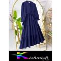 Trendy Frill Style Panel Work Long Frock For Women Read To Wear Dress For Women. 