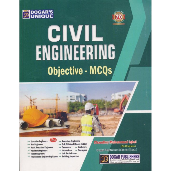 Civil Engineering MCQs Objective For PPSC NTS PTS BTS OTS & ETEA Series