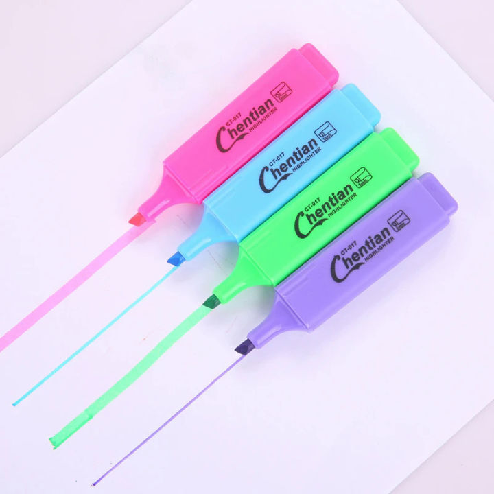 Ellen Brook 1 PCS Creative Candy Color Pen Cute Kawaii Graffiti Child Marker Paint Stationery Drawing Fluo Highlighter