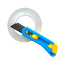 Mini Retractable Colorful Plastic Utility Knife Box Cutter Paper Knife. 