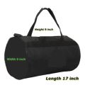 High Quality Black Leather Sports Bag. 