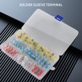 Self Solder Heat Shrink Butt Connectors with Solder,Sleeves(130Pcs). 