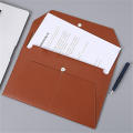 Various color A4 paper file bag Practical Large capacity High-quality leather Portable leather file bag Fashion file bag for Business meetings Office organization Traveling with documents Students and professionals Document storage and management. 