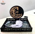 Mister Traders Brand Eid Mubarak Tray I Eid Mubarak Decoration I Decorating Items I Decorating Items For Home I Decoration Pieces I Decoration I Home Decor I Eid Decoration I Eid Gift Box I Eid Gift I Eid Collection For Womens. 