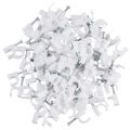 300 Pieces Clip For Ethernet Cable Rg6 Rg59 Cat5 Cat6 Rj45 7Mm White. 