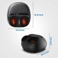 RENPHO Shiatsu Foot Massager Machine with Remote Control, Heat, Electric Deep Kneading Air Compression Therapy, Circulation, Relief Foot Pain from Plantar Fasciitis, Neuropathy, Chronic Nerve Pain Therapy, Improve Blood Circulation - Imported from UK. 