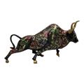 Fighting Bull Statue, Bull Sculpture, Brass Fighting Bull, Brass Decoration Item, Brass Bull Home Décor.. 