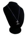 Silver Stainless Steel-Z- Necklace For Women. 